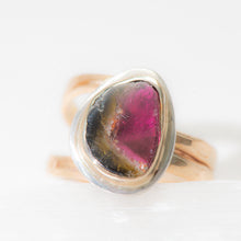 Load image into Gallery viewer, Watermelon Tourmaline Crown Ring No.2