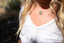 Load image into Gallery viewer, Inlay Chrysoprase Heart Necklace No.1