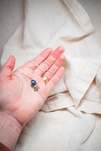 Load image into Gallery viewer, Montana Sapphire heart strings Necklace No.3