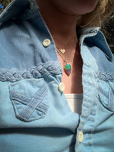 Load image into Gallery viewer, Chrysoprase & Oregon Holly Blue