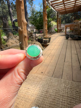 Load image into Gallery viewer, Chrysoprase Flora Heart Ring