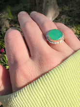 Load image into Gallery viewer, Chrysoprase Flora Heart Ring