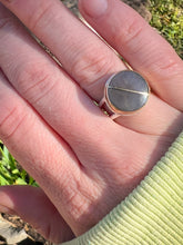 Load image into Gallery viewer, Oregon obsidian Heart Inlay Ring