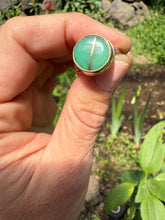 Load image into Gallery viewer, Chrysoprase Heart Ring