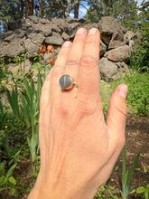 Load image into Gallery viewer, Oregon obsidian Heart Inlay Ring