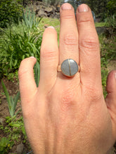 Load image into Gallery viewer, Oregon obsidian Heart Inlay Ring