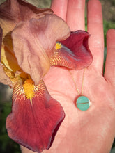 Load image into Gallery viewer, Chrysoprase Heart inlay necklace