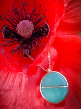 Load image into Gallery viewer, Chrysoprase Heart inlay necklace