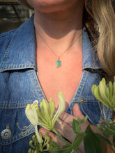 Load image into Gallery viewer, Chrysoprase Twin flam Necklace