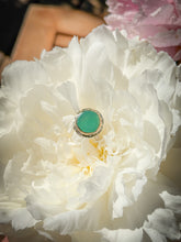 Load image into Gallery viewer, Chrysoprase Flora Heart Ring