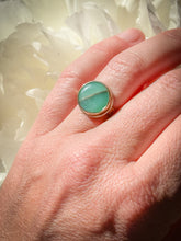 Load image into Gallery viewer, Chrysoprase Heart Ring