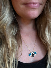 Load image into Gallery viewer, Oregon Obsidian & Turquoise Necklace No.6