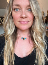 Load image into Gallery viewer, Oregon Obsidian & Turquoise Necklace No.6