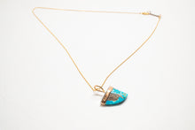 Load image into Gallery viewer, Turquoise Tooth Necklace No.11