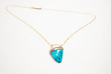 Load image into Gallery viewer, Turquoise Tooth Necklace No.13