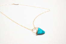 Load image into Gallery viewer, Turquoise Tooth Necklace No.13