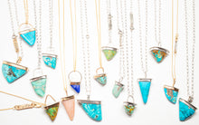 Load image into Gallery viewer, Turquoise Tooth Necklace No.11