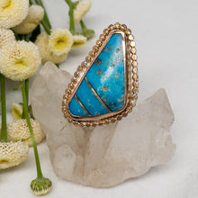 Load image into Gallery viewer, Turquoise & Gold Ring No.3