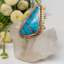 Load image into Gallery viewer, Turquoise & Gold Ring No.3