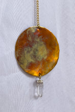 Load image into Gallery viewer, Crystal Quartz Moon Phase Wall Hanging