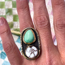Load image into Gallery viewer, Wild Horse and Variscite, Ring No.5