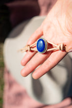 Load image into Gallery viewer, Lapis Sterling Silver hatband
