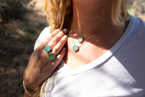 Inlay Turquoise Heart Necklace No.2