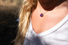 Load image into Gallery viewer, Inlay Amethyst Heart Ring No.3
