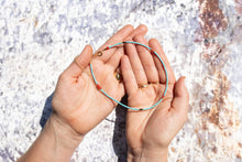 Load image into Gallery viewer, Turquoise, onyx and coral Birdie Necklace No.12
