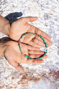 Turquoise, Tanzanite & Rose quartz Birdie Necklace No.6