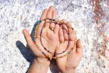 Load image into Gallery viewer, Citrine, Tanzanite &amp; Turquoise Birdie Necklace No.9
