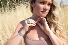 Load image into Gallery viewer, Inlay Chrysoprase Heart ring No.1
