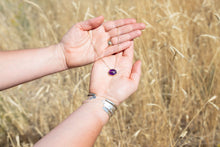Load image into Gallery viewer, Inlay Amethyst Heart Ring No.3
