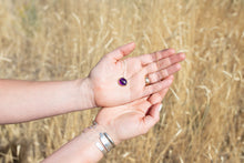 Load image into Gallery viewer, Inlay Amethyst Heart Ring No.3
