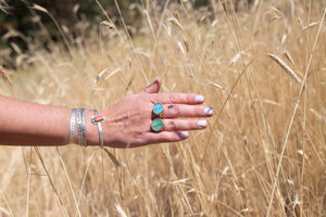 Inlay Turquoise Heart Ring No.2