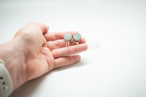 Heartstrings Variscite earrings No.1