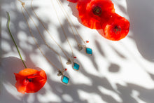 Load image into Gallery viewer, Turquoise Charm Necklace

