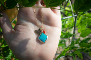 Turquoise Charm Necklace