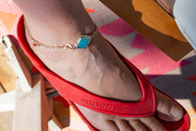 Load image into Gallery viewer, Turquoise &amp; Coral Anklet No.2
