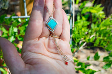 Load image into Gallery viewer, Turquoise &amp; Coral Anklet No.1
