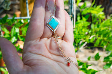 Load image into Gallery viewer, Turquoise &amp; Coral Anklet No.1
