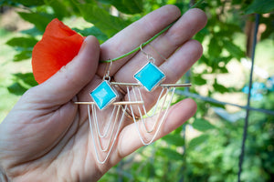 Turquoise Mountain Rainbow Earring