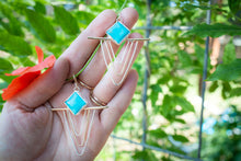 Load image into Gallery viewer, Turquoise Mountain Rainbow Earring
