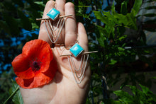 Load image into Gallery viewer, Turquoise Mountain Rainbow Earring
