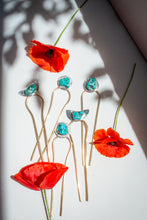 Load image into Gallery viewer, Turquoise Hair pin No.1
