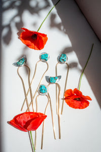 Turquoise Hair pin No.1
