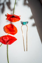 Load image into Gallery viewer, Turquoise Hair pin No.1
