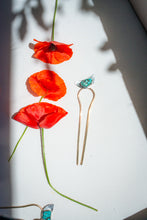 Load image into Gallery viewer, Turquoise Hair pin No.4

