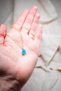 Turquoise charm necklace No.1