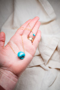 Turquoise charm necklace No.2